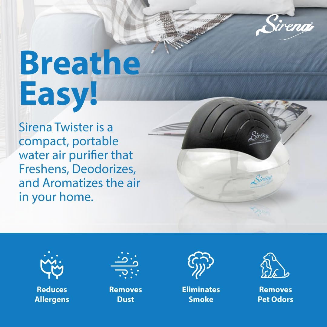 Sirena Twister Water-Based Air Purifier